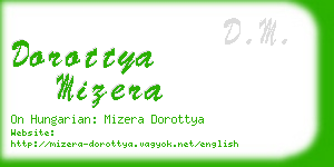 dorottya mizera business card